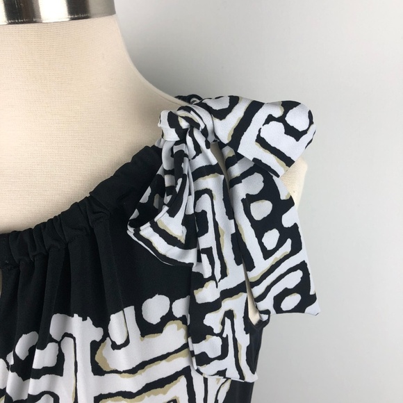 WHBM White House Black Market Bow Tie Top Small - Picture 5 of 8